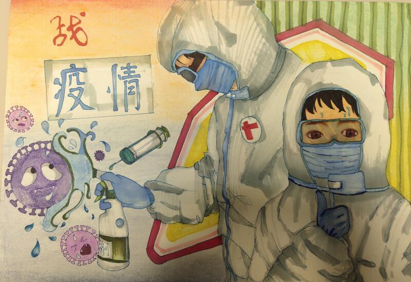 “疫情當(dāng)前，孩子們有‘畫(huà)’說(shuō)”作品展播（三十五）