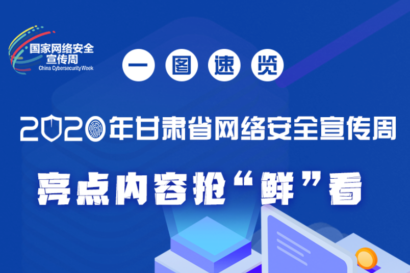 一圖速覽2020年甘肅省網(wǎng)絡(luò)安全宣傳周，亮點(diǎn)內(nèi)容搶“鮮”看！