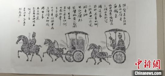 圖為傳拓作品。　崔琳 攝