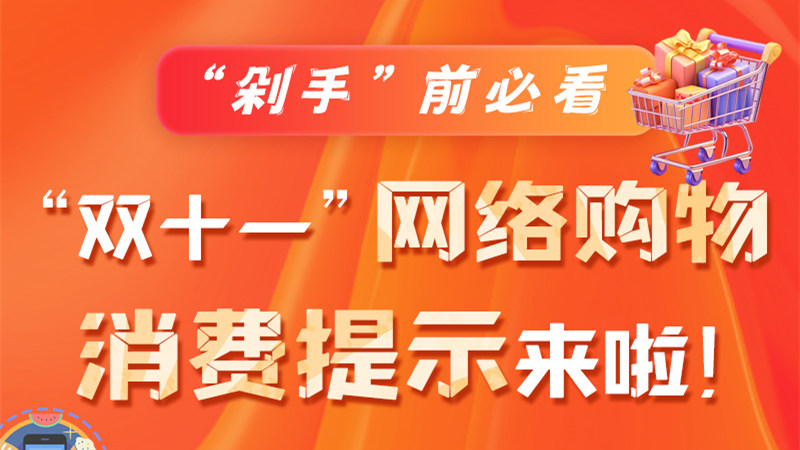 圖解|“剁手”前必看 “雙十一” 網(wǎng)絡(luò)購物消費(fèi)提示來啦！